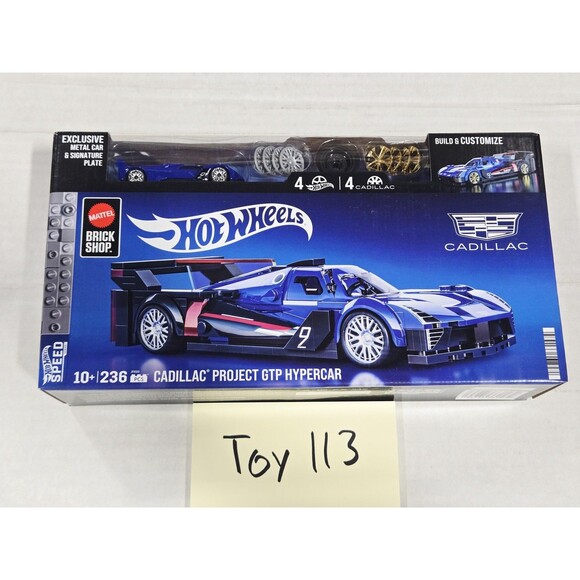 Hot Wheels Cadillac Project GTP Hypercar Brick Set 1:32 236 Pieces 10+ Mattel - Picture 1 of 6